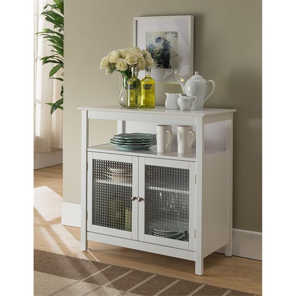 D2D Technologies Wood Kitchen Storage Cabinet - White D22589188